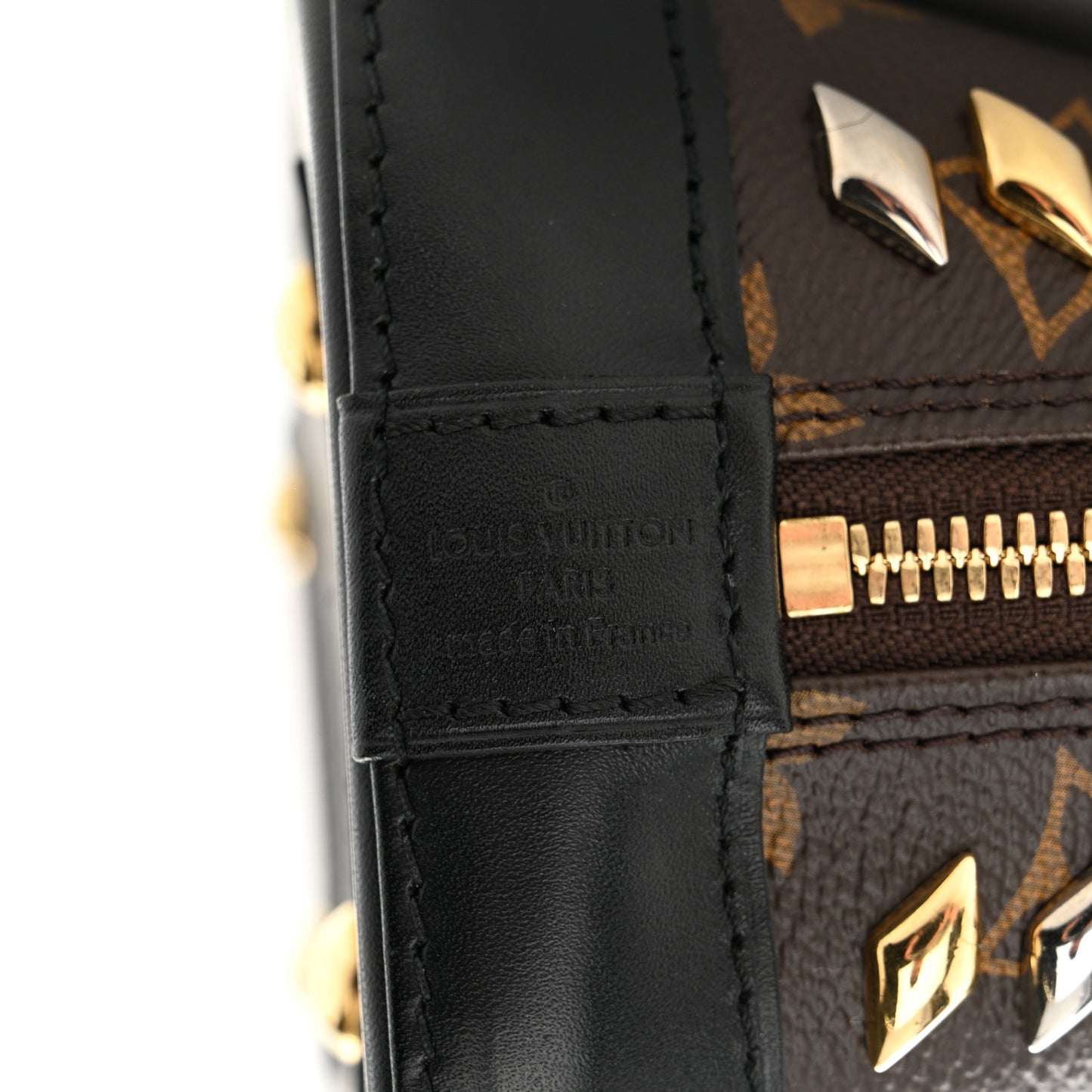 Monogram Macassar Studded Alma BB