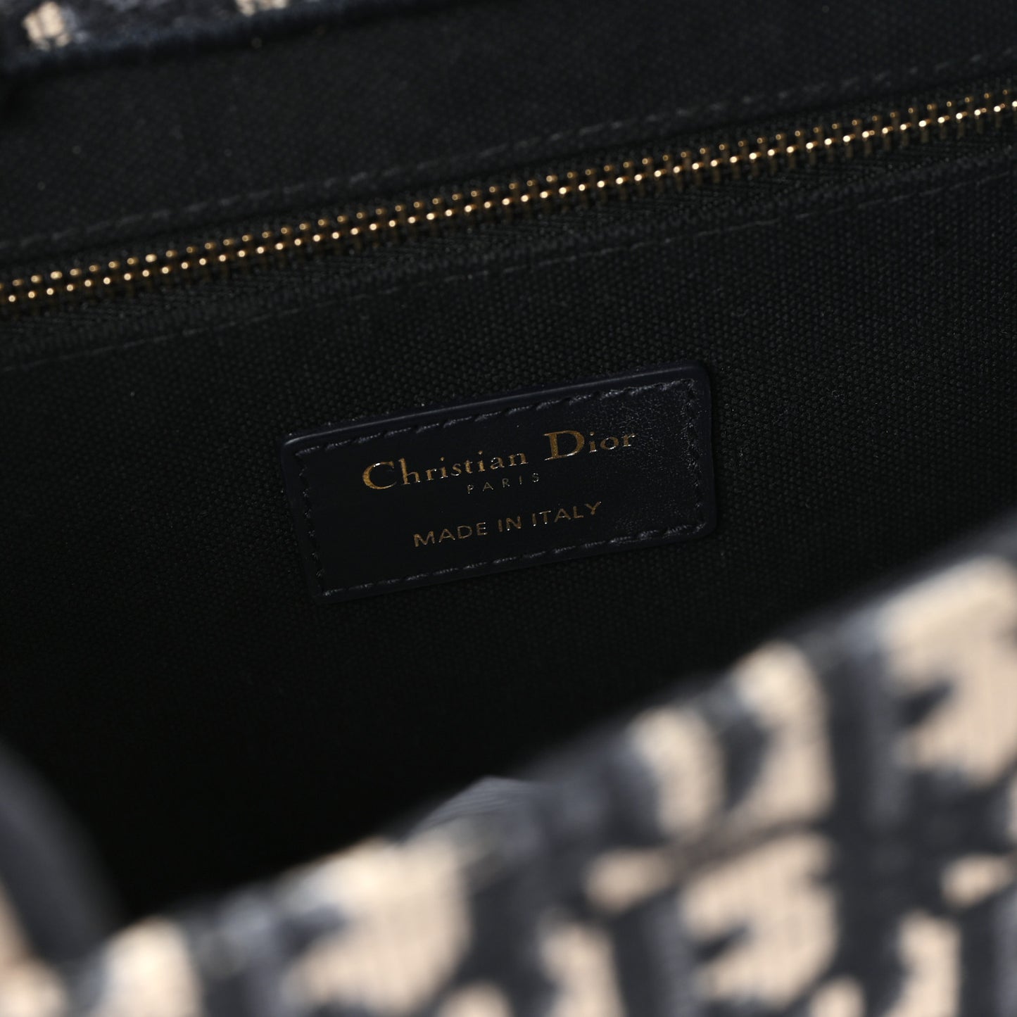 Oblique Calfskin Small Book Tote With Strap Blue Multicolor