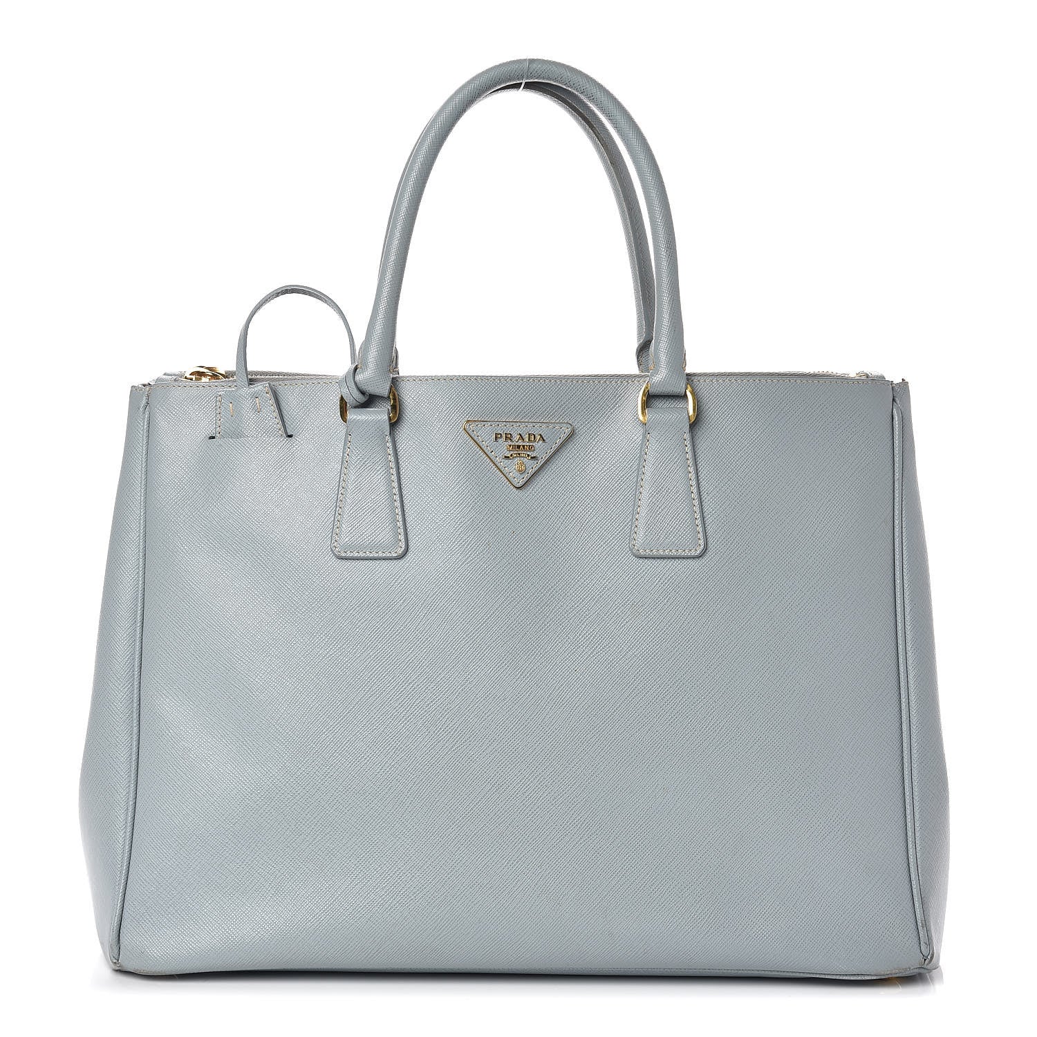 Prada Saffiano Medium Galleria Double Zip Tote Lago 1 of 17