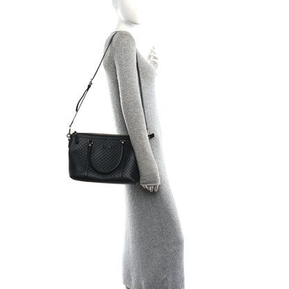 Gucci Soft Microguccissima Small Zippered Satchel Black 2 of 10