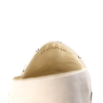 Chanel Fabric Biarritz CC Espadrilles 36 Beige Black 10 of 10