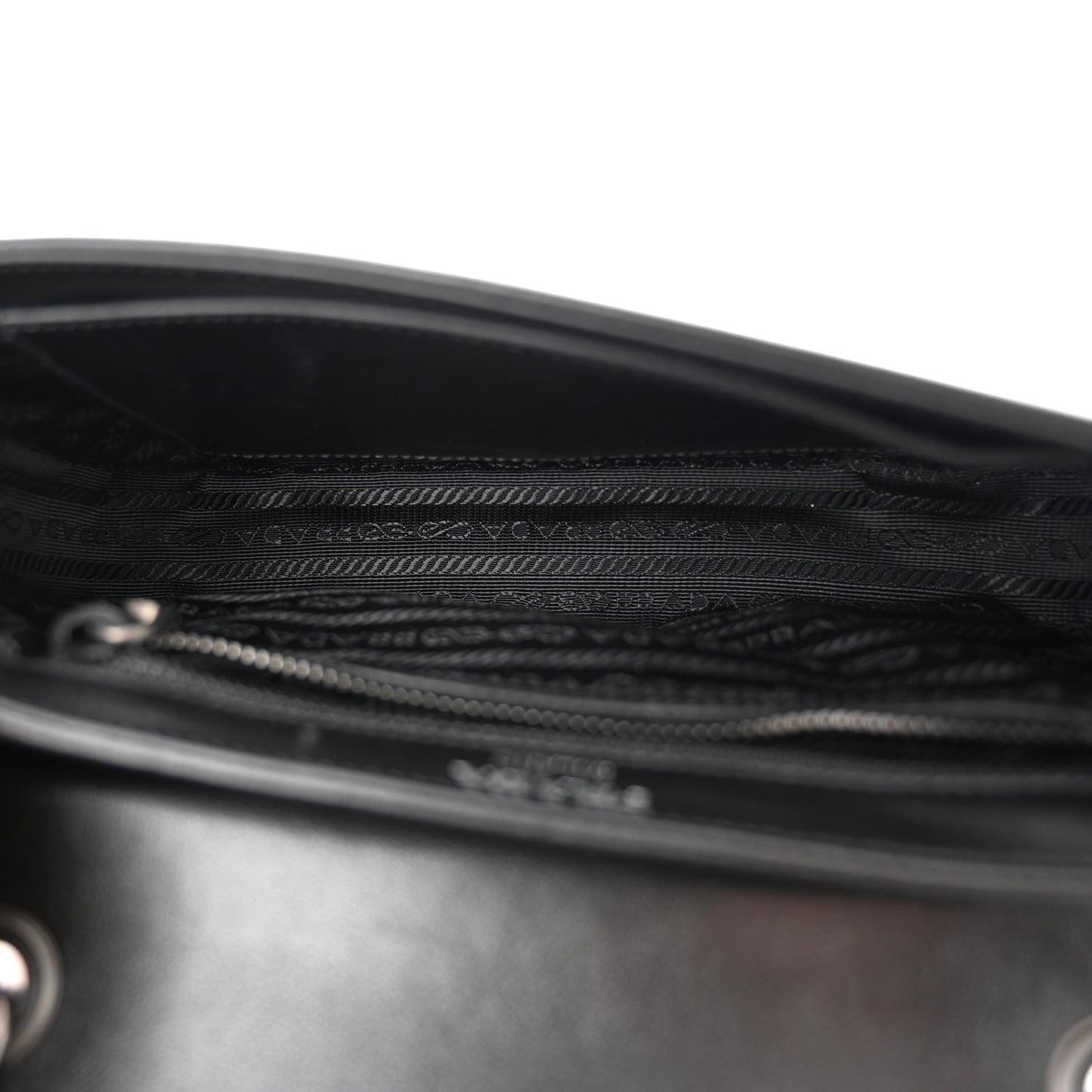 Glace Calfskin Studded Crossbody Black