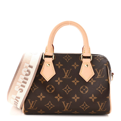 Louis Vuitton Monogram Speedy Bandouliere 20 Beige 1 of 9