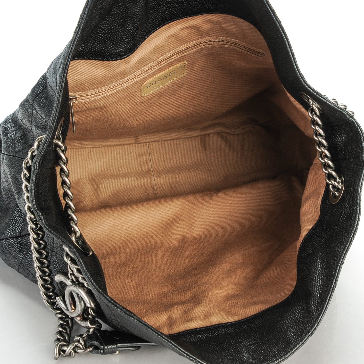 Chanel Caviar Quilted Simply CC Hobo Black 5 of 7