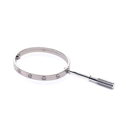 Cartier 18K White Gold LOVE Bracelet 16 5 of 5