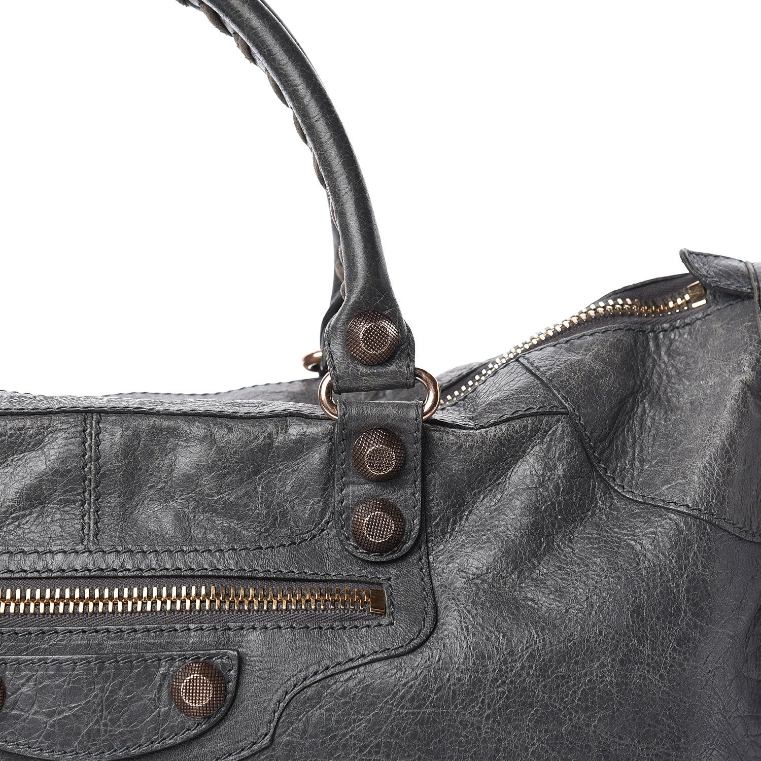 Balenciaga Agneau Giant 12 Rose Gold Hardware Work Gris Tarmac 17 of 18