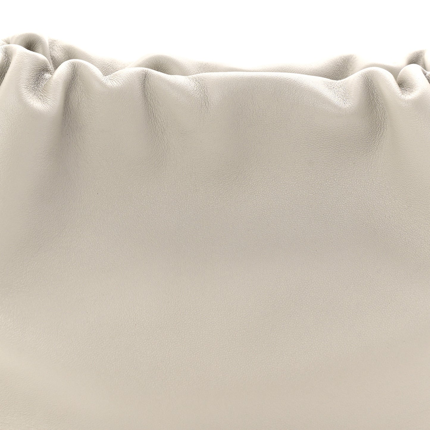Mellow Nappa Donut Chain Medium Flamenco Knot Clutch Shell Grey
