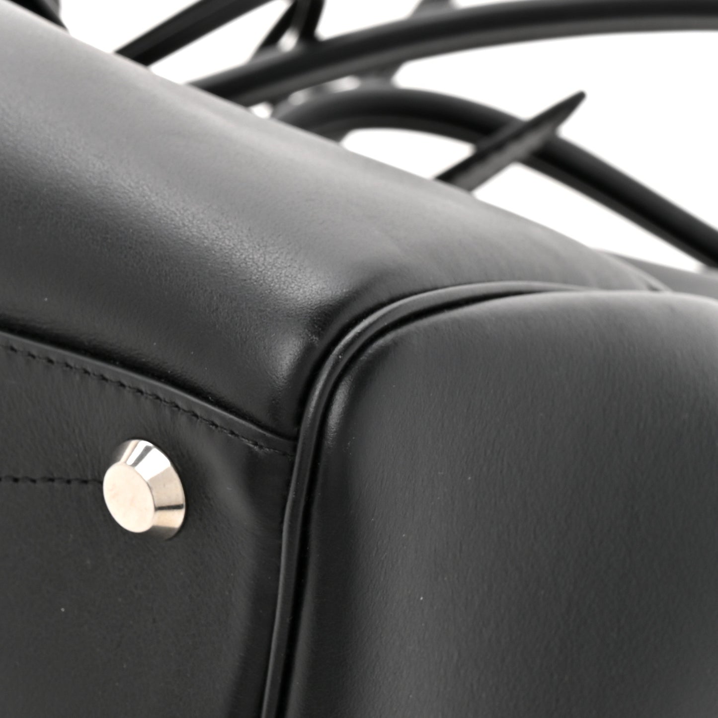Smooth Calfskin Medium Bel Air Carry All Bag Black