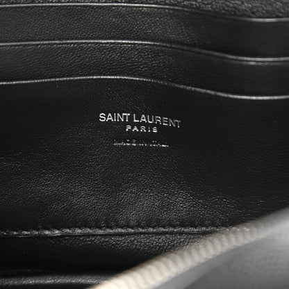 Saint Laurent Grain De Poudre Matelasse Monogram Mini Lou Camera Bag Black 5 of 9