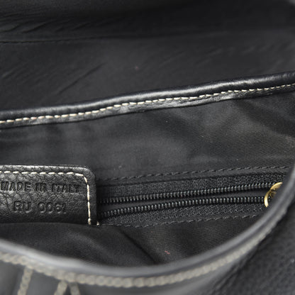 Christian Dior Calfskin Double Saddle Bag Black 13 of 14