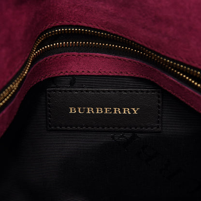 Burberry Signature Grain Medium Mildenhall Crossbody Bag Dark Plum 6 of 10