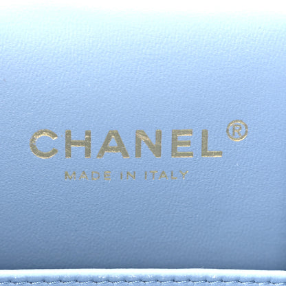 Chanel Denim Quilted Small CC Vanity Case Blue 6 of 10