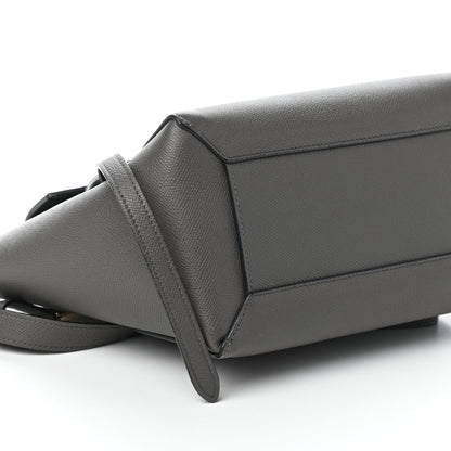 Celine Grained Calfskin Micro Belt Bag Grey 8 of 9