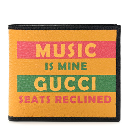 Gucci Textured Dollar Calfskin Music is Mine Wallet Crop Multicolor Black 1 of 9