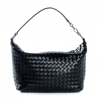 Bottega Veneta Nappa Intrecciato Small Shoulder Bag Nero Black 1 of 8