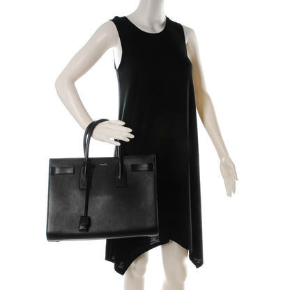 Saint Laurent Calfskin Large Sac De Jour Carryall Black 2 of 7