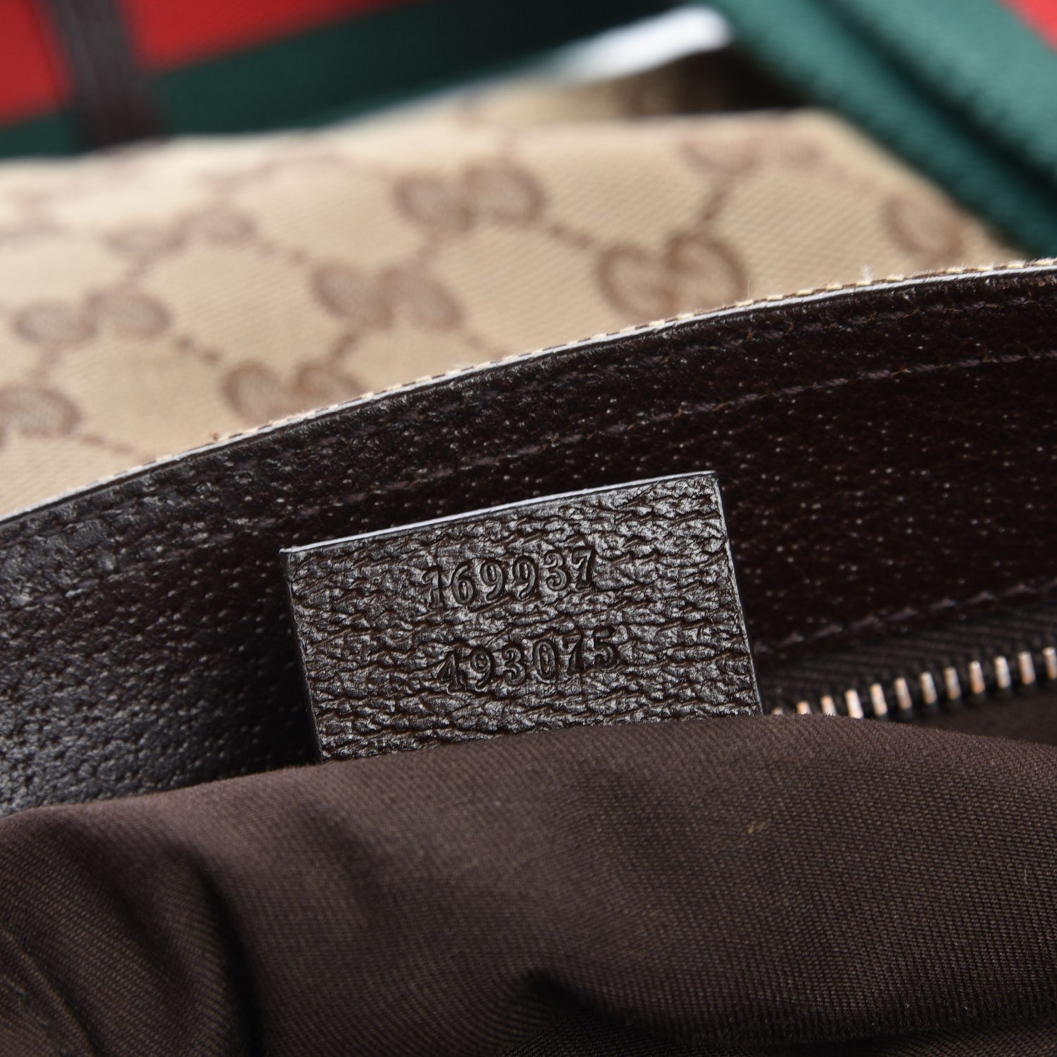 Gucci Monogram Web Medium Double Pocket Messenger Bag Dark Brown 7 of 7