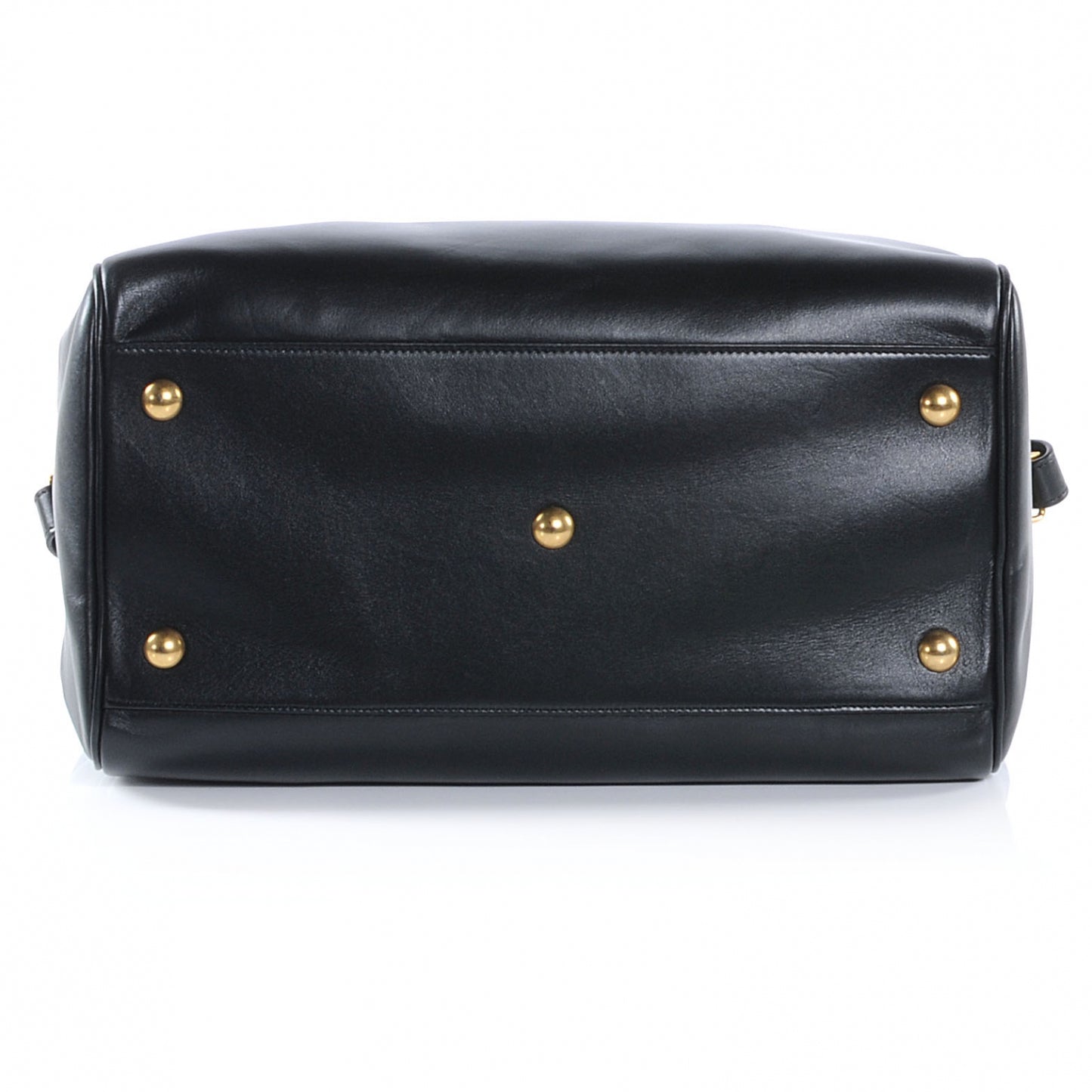 Leather Classic Duffle 6 Bag Black