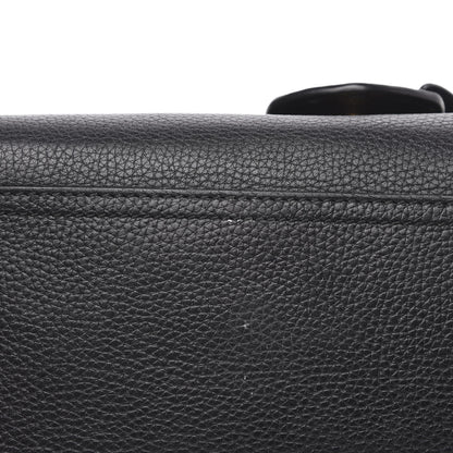 Gucci Calfskin Small GG Marmont Top Handle Bag Black 9 of 13