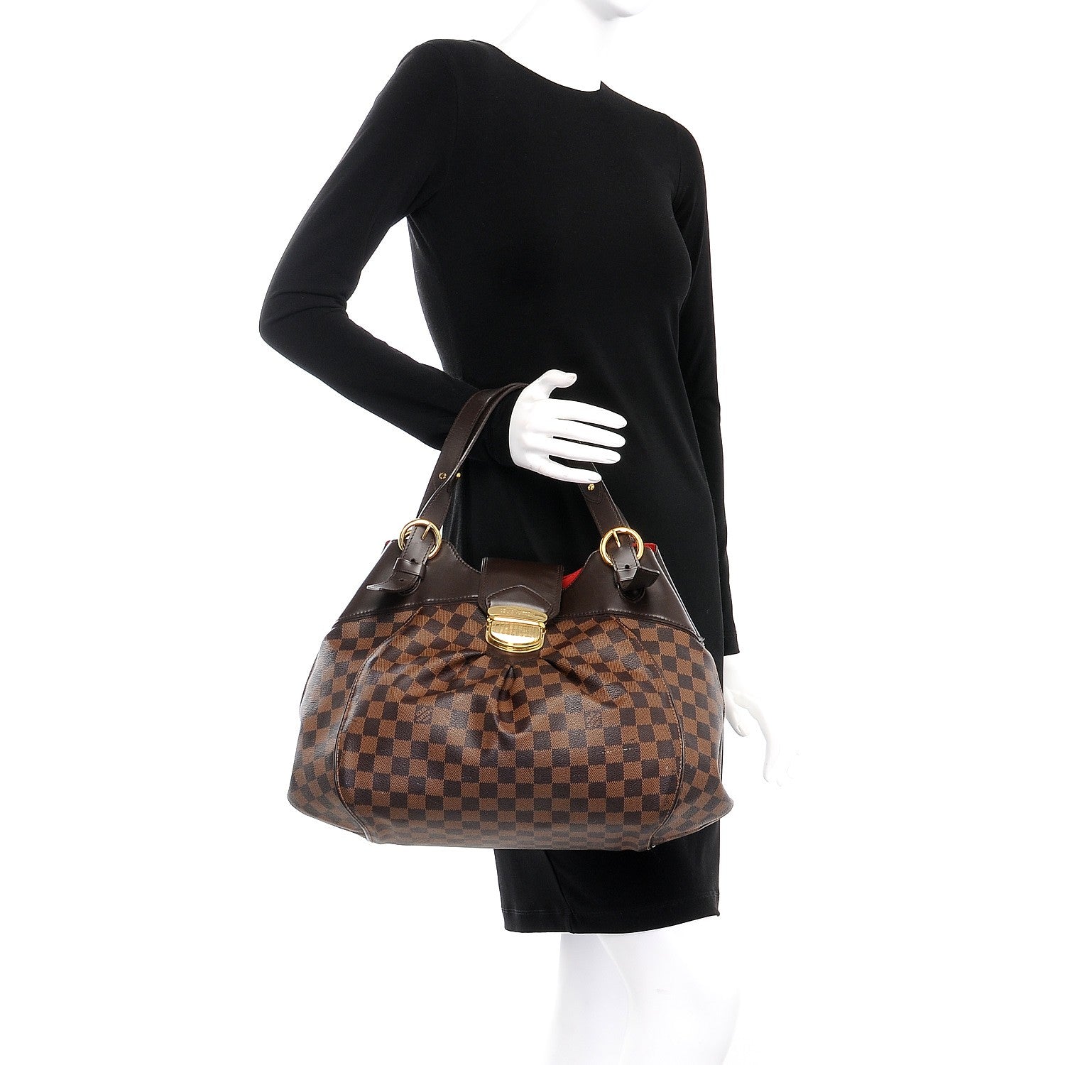 Louis Vuitton Damier Ebene Sistina GM 2 of 15