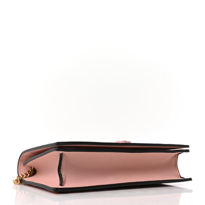 Gucci GG Supreme Monogram Vitello Eclipse Ice Cream Stripes GG Marmont Chain Wallet Beige Ebony Perfect Pink 4 of 9
