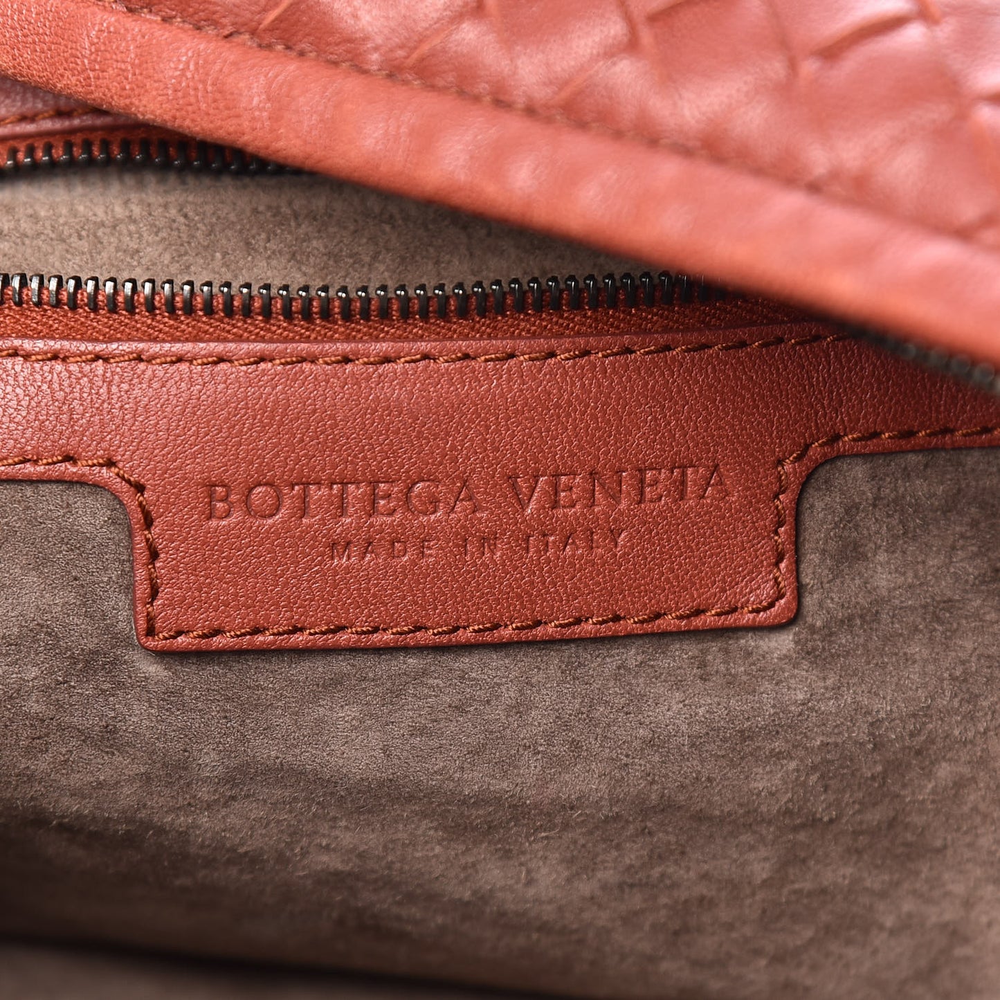 Nappa Intrecciato Large Veneta Hobo Brique