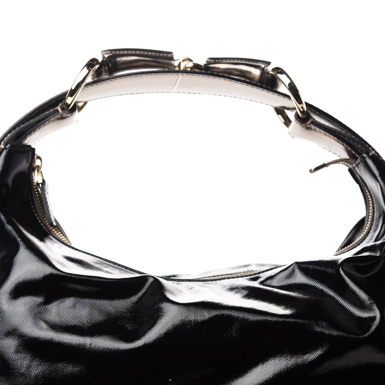 Gucci Dialux Medium Horsebit Chain Hobo Black 10 of 10