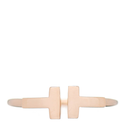 Tiffany 18K Rose Gold T Wire Ring 53 6.25 1 of 4