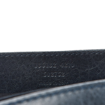 Balenciaga Agneau Giant 21 Silver Hardware Envelope Clutch Bleu Indigo 7 of 7