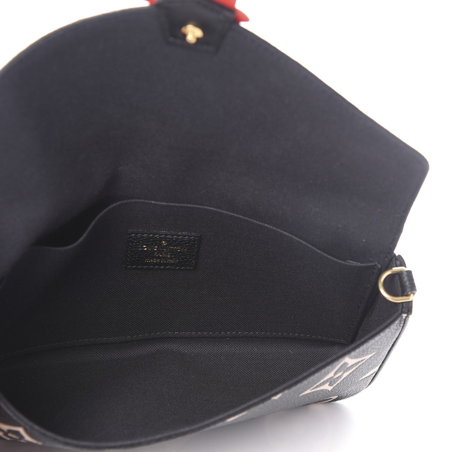 Empreinte Monogram Giant Crafty Pochette Felicie Black Creme