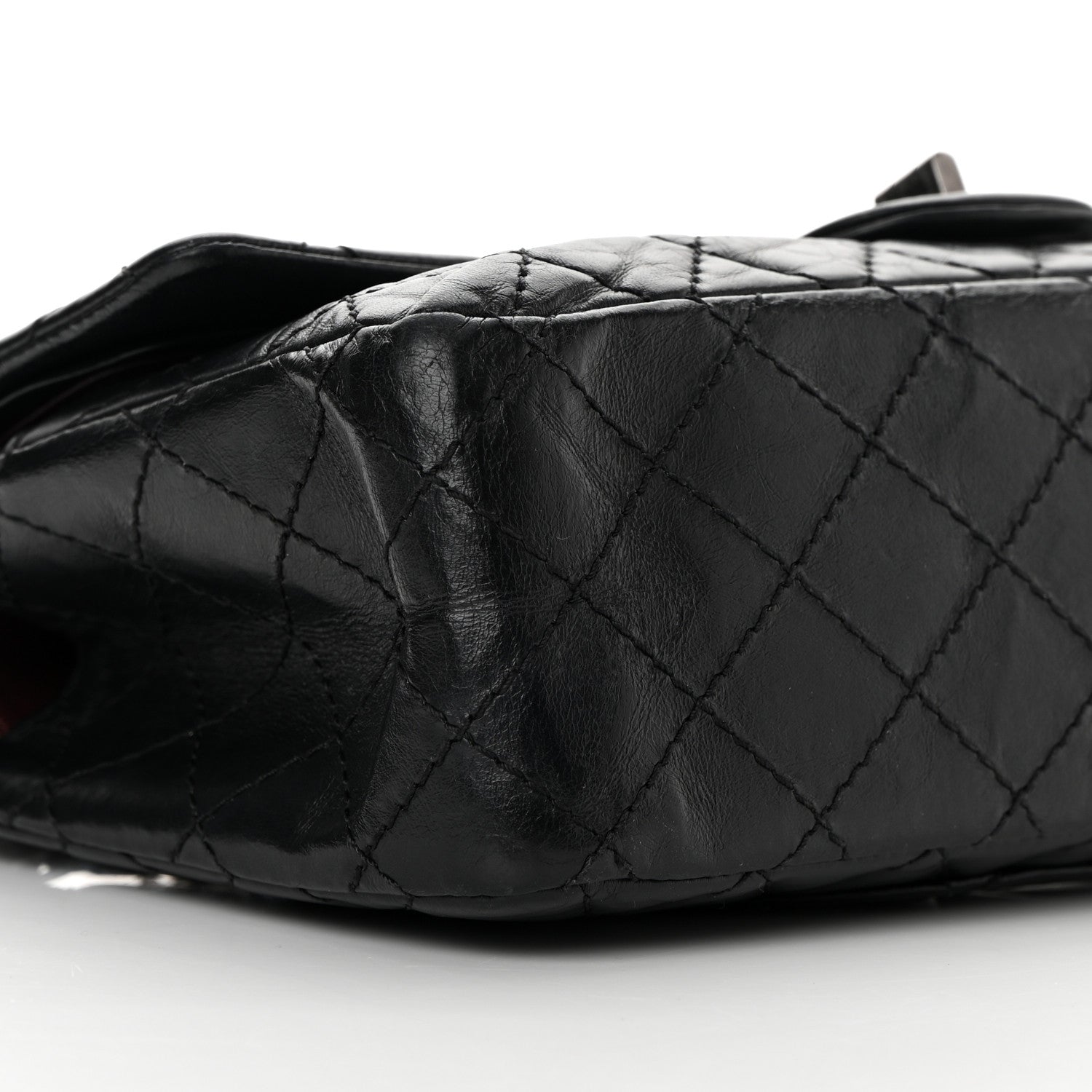 Chanel Aged Calfskin Quilted 2.55 Reissue 225 Flap Black 9 of 16