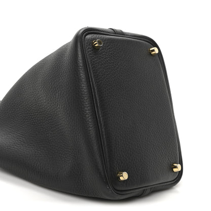 Hermes Taurillon Clemence Picotin Lock 18 PM Black 8 of 9