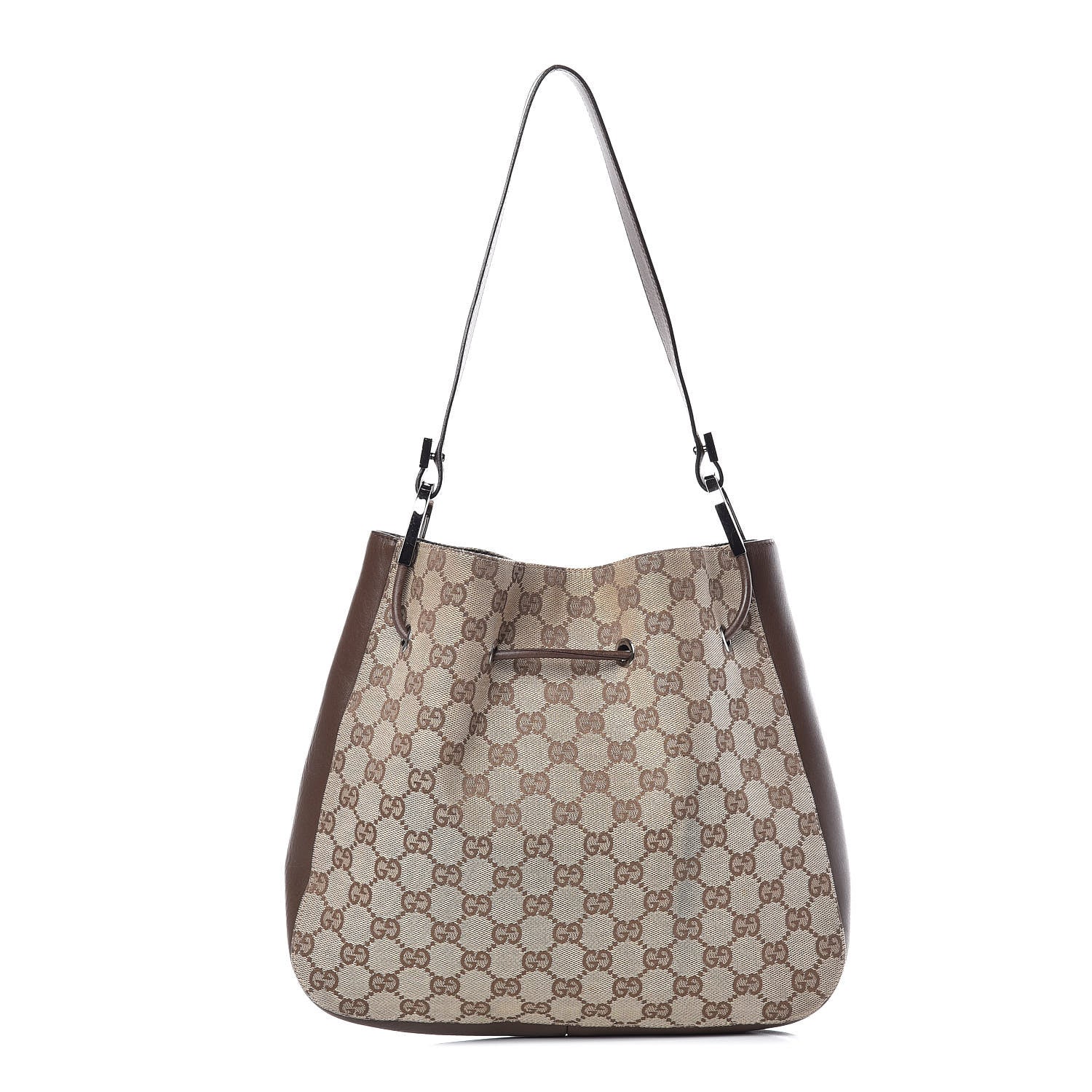 Gucci Monogram Shoulder Bag Dark Brown 1 of 11