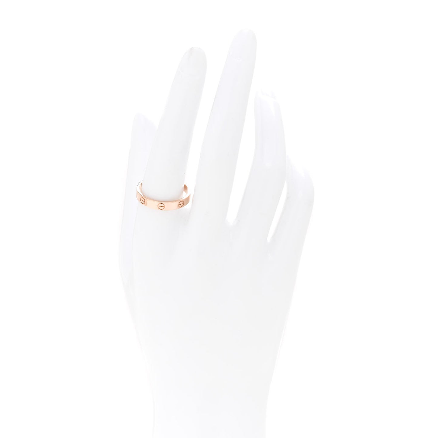 18K Pink Gold 3.5mm LOVE Wedding Band Ring 60 9.25