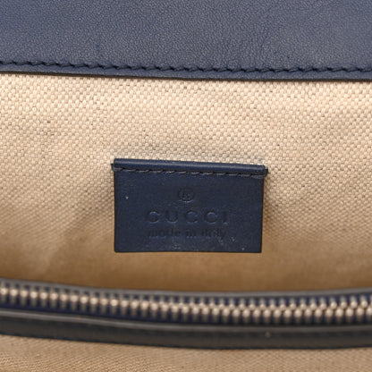 Gucci Calfskin Bee Embroidered Medium Dionysus Shoulder Bag White Blue Hibiscus Red 6 of 16