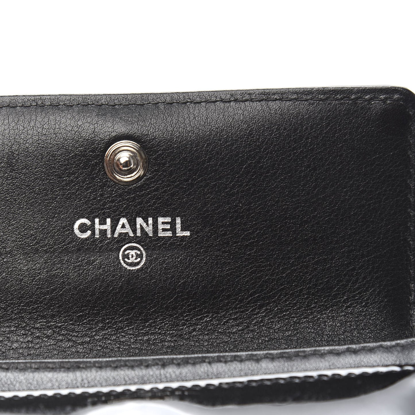 Patent CC Card Holder Black White