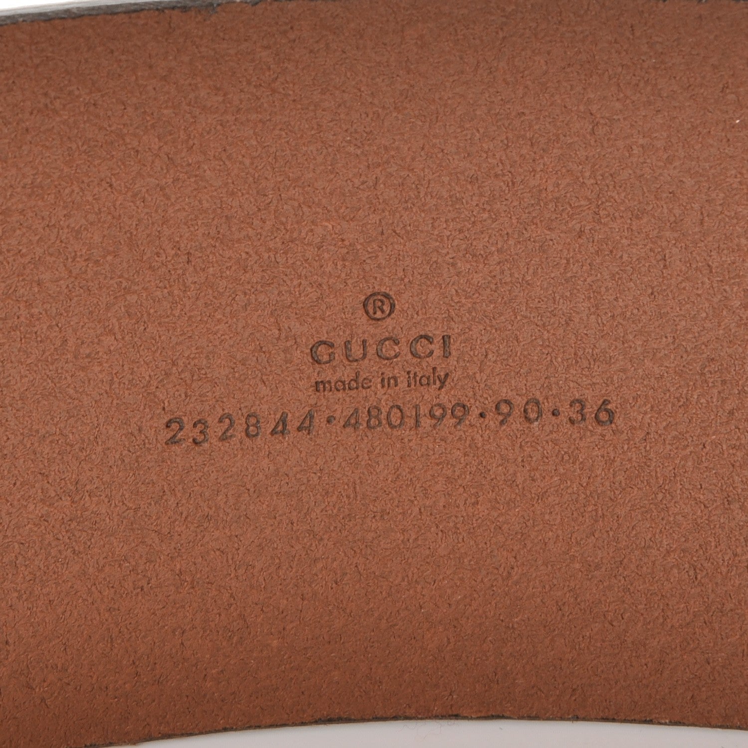 Gucci Calfskin Horsebit Wide Belt 90 36 Brown 4 of 8