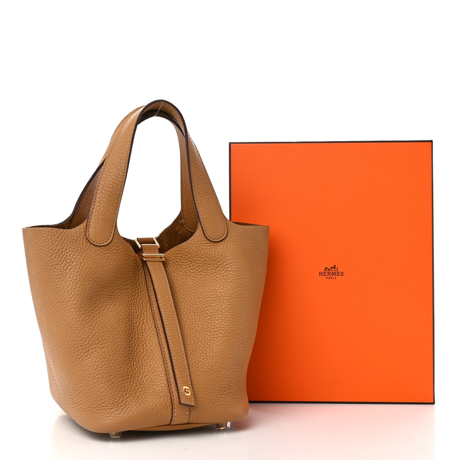 Hermes Taurillon Clemence Picotin Lock 18 Biscuit 11 of 11