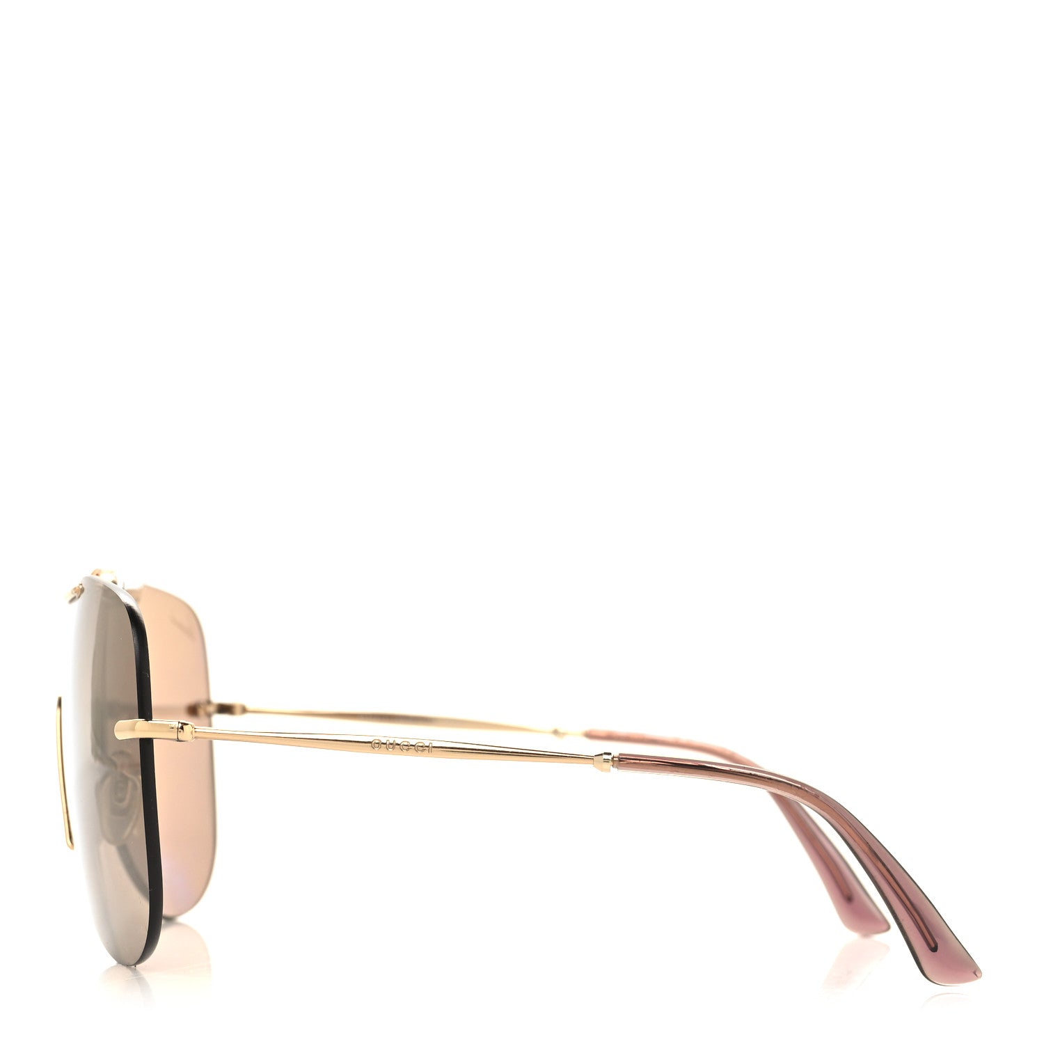 Gucci Metal Shield GG 4262/S Sunglasses Gold 3 of 8