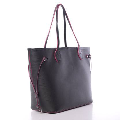 Louis Vuitton Epi Neverfull MM Black Hot Pink 4 of 17