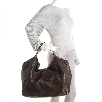 Chanel Distressed Caviar XL Coco Cabas Brown 2 of 7