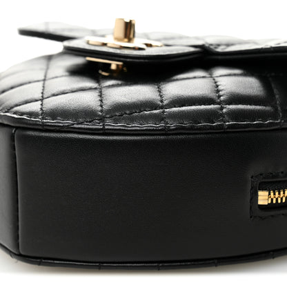 Chanel Lambskin Quilted CC In Love Heart Bag Black 10 of 11