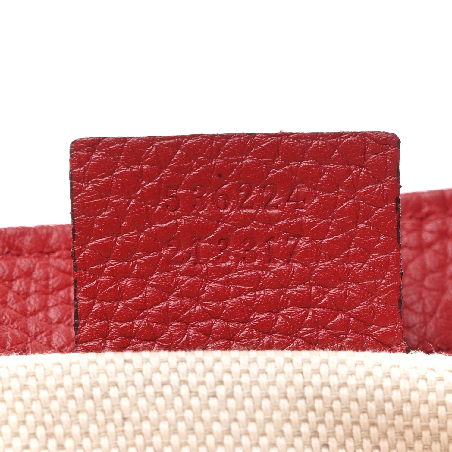 Gucci Pebbled Calfskin Medium Soho Flap Crossbody Vibrant Red 7 of 10