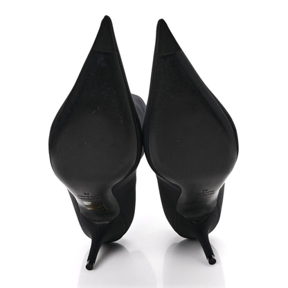Balenciaga Matte Spandex Extreme Pointed Toe Knife 80mm Ankle Boots 38 Black 5 of 7