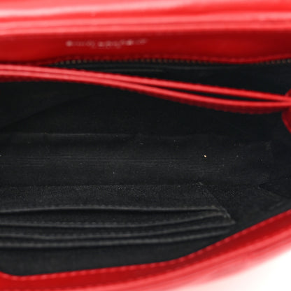 Saint Laurent Calfskin Y Quilted Monogram Toy Loulou Crossbody Bag Rouge Eros 6 of 11