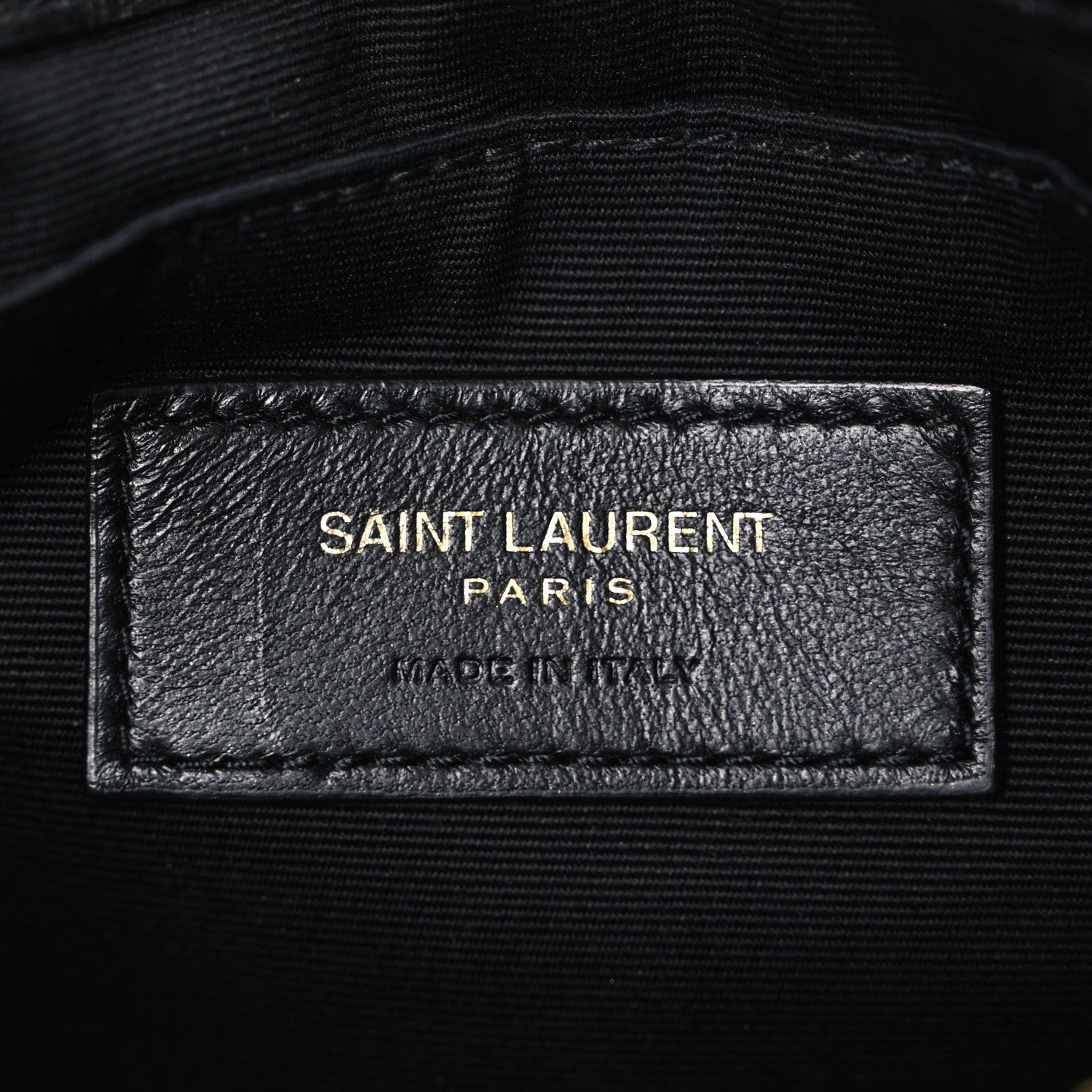 Saint Laurent Calfskin Matelasse Chevron Monogram A5 Wristlet Black 6 of 7