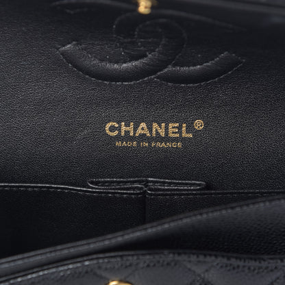 Chanel Caviar Quilted Medium Double Flap Black 7 of 12