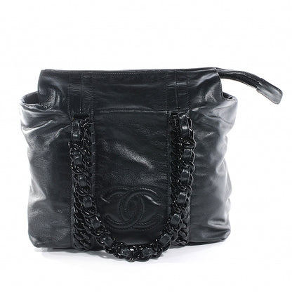 Chanel Leather Modern Chain Tote Black 1 of 7