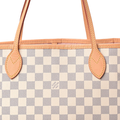 Louis Vuitton Damier Azur Neo Neverfull MM Rose Ballerine 10 of 10