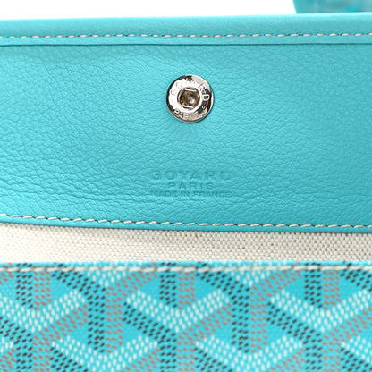 Goyard Goyardine Embroidered Flamingo Reversible Anjou PM Sky Blue 6 of 12